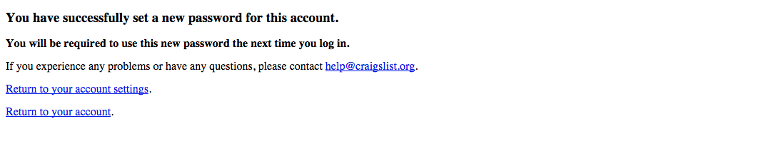 Craigslist Account Created - Now Sell Your Car