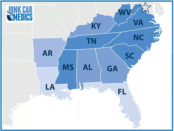 Cash for Junk Cars in the Southeastern USA